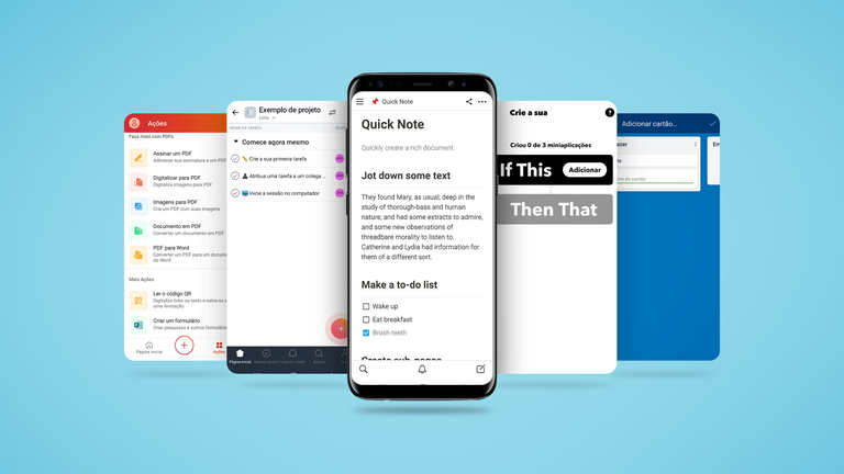 Aplicaciones de productividad para teléfonos móviles